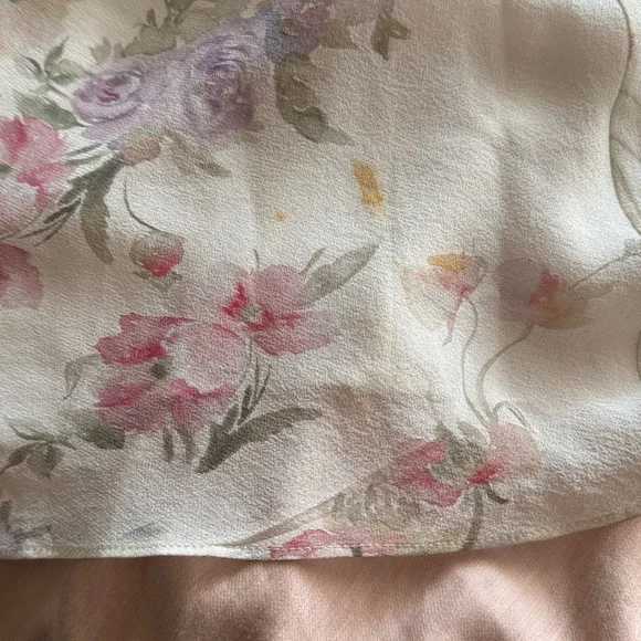 LoveShackFancy Plum maxi tiered off the shoulder silk Dress Size 4 - Picture 11 of 16